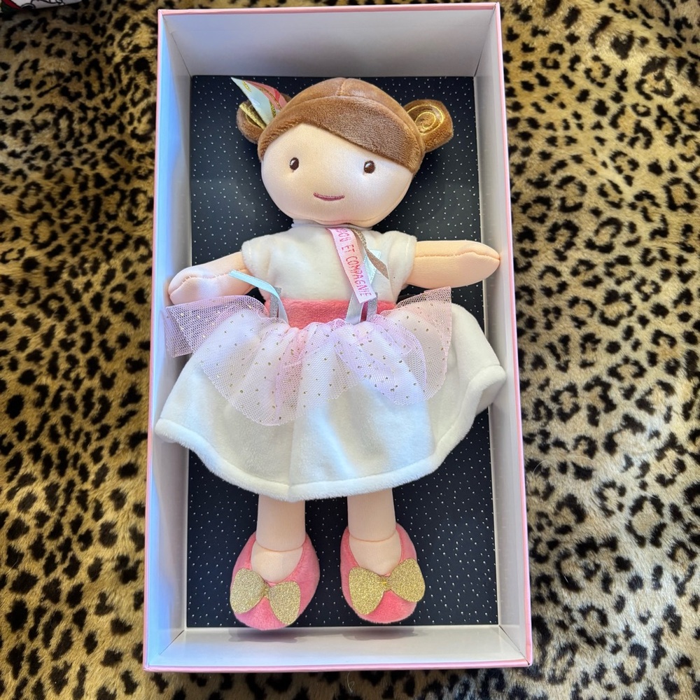 JoliJou Paris Demoiselle Princess Ombelline Girl Cloth Soft Toy Doll NEW‎